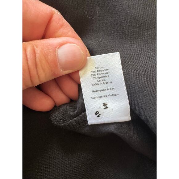 TALBOTS Women's Dress, Black, Elegant Crochet sleeve cutouts; size 8; Black; NWT - Picture 11 of 15